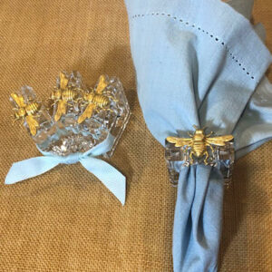Bee-Acrylic-Napkin-Rings