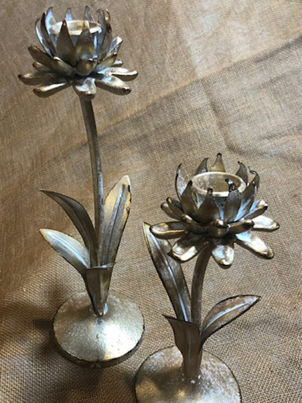 Metal-Flower-Candlesticks